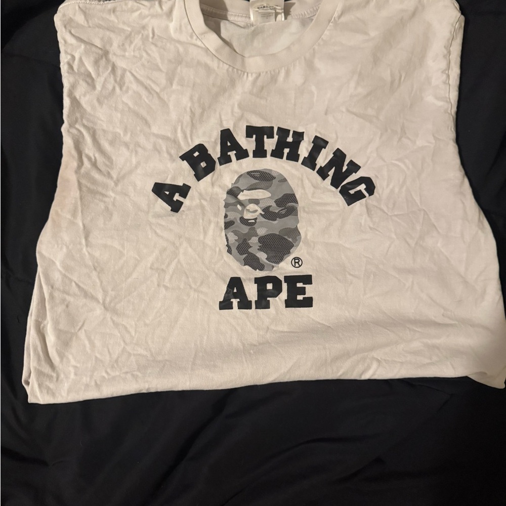 A Bathing Ape White Graphic T-Shirt